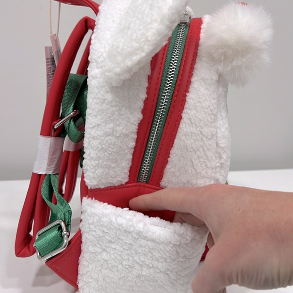 NWT- Mickey Mouse Snowman Holiday Loungefly Mini Backpack - Disney - Picture 7 of 9